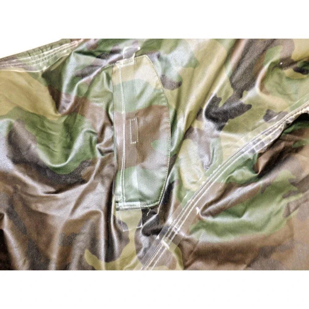 Vietnam Era Military Orc Indus.  Wet Weather Parka Rain Coat & Hood - Small-Med